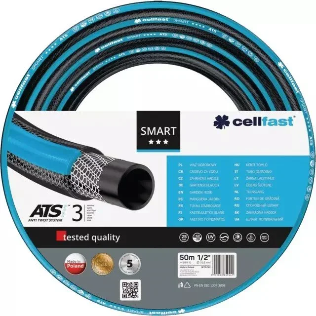 Tuyau d&rsquo;arrosage bleu smart ats variant 1/2&Prime; 50 mètres Cellfast