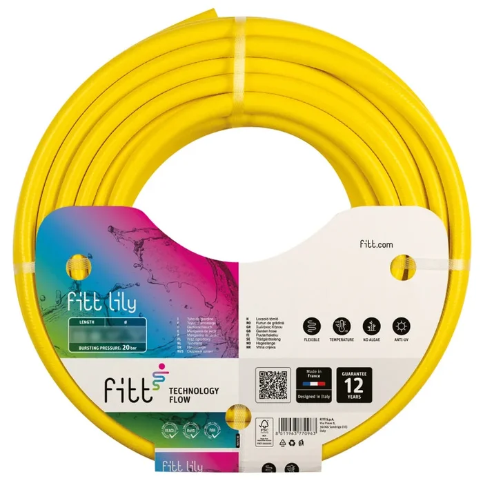 Tuyau d&rsquo;arrosage semi-professionnel Lily Fitt jaune