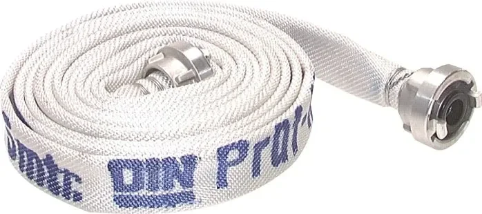 Tuyau d’incendie DIN 14811, DN52-52-C, blanc, classe 1-L1, 15mtr
