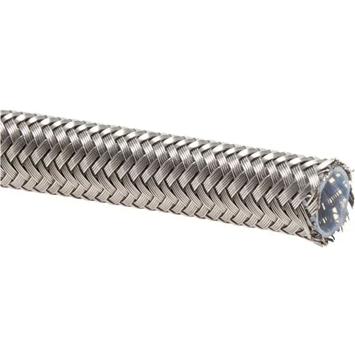 Tuyau en PTFE avec tresse en acier inoxydable DN 12