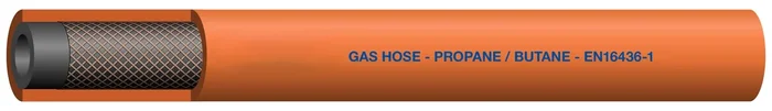 Tuyau RS PRO EPDM, NBR, Ø 6.3mm x Ø 13.3mm, L 25m Orange