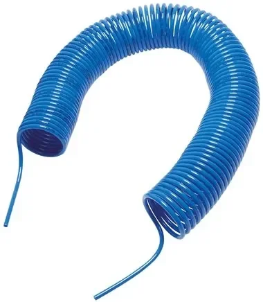 Tuyau spiralé PA 10 x 8 mm, jaune, 5,0 mtr. de longueur de travail