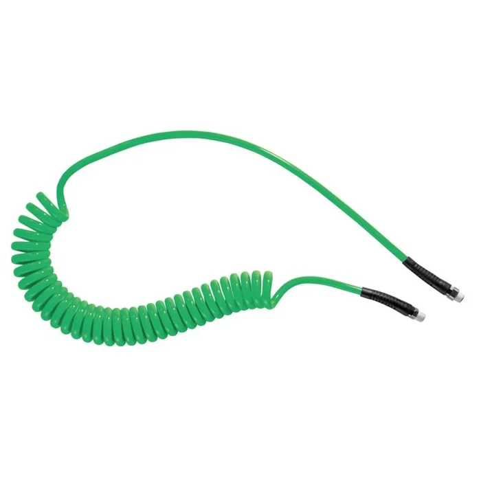 Tuyau spiralé Pus, avec raccord R 1/4, Vert, Diam.ext 10mm, Long. 4m