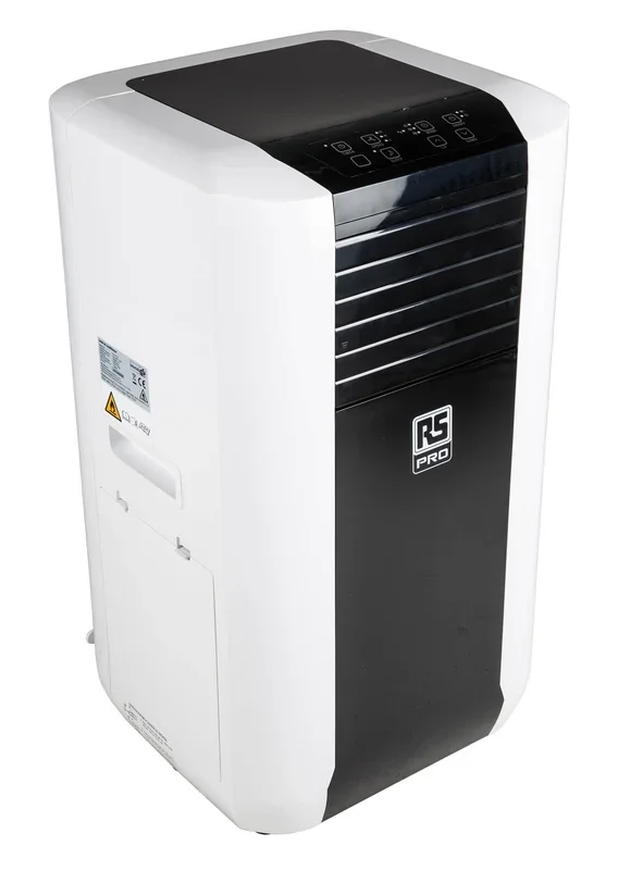 Unité de climatisation portable, RS PRO, 15000 BTU/h, 690m³/h, 3L, Type F – Fiche Schuko, Type G – Britannique 3-points