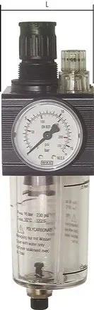 Unité de maintenance combinée, G 1″, 0,5 – 16 bar, Kombi 2