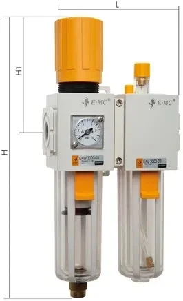 Unité de maintenance Eco-Line, G 1/2″, vidange automatique