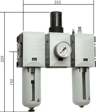 Unité de maintenance FUTURA, 3 pièces, G 3/4″, 0,1 – 2 bar, taille 4, purgeur de condensats automatique (fermé hors pression)