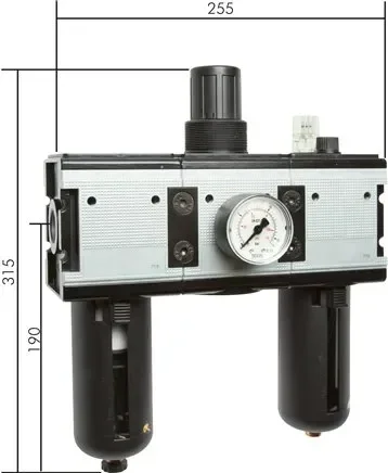 Unité de maintenance MULTIFIX (4), 3 pièces, G 3/4″, 0,5 – 16 bar