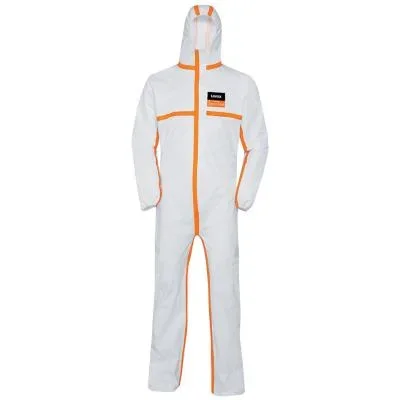 uvex Combinaison de protection jetable 4B, L, blanc/orange