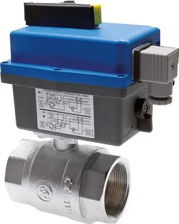Vanne à bille électrique en laiton, G 1/4&Prime;, 85 à 240 V (AC/DC) (sanitaire)