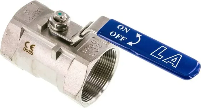 vanne à bille en acier inoxydable en 1 partie, G 2&Prime;, 0 à 63bar