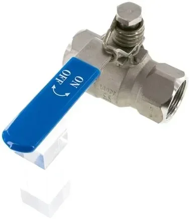 Vanne à bille en acier inoxydable, Rp 1-1/4&Prime;, -0,9 à 40bar, à ressort