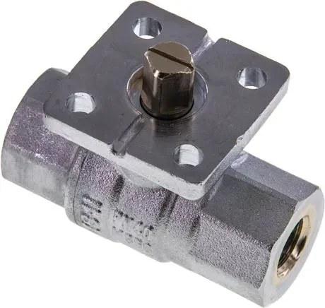 Vanne à bille en laiton, bride de montage direct Rp 1/4&Prime;, -0,9 à 40bars
