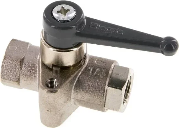 Vanne à bille en laiton, G 1/4&Prime;, PN 40, filetage de fixation M 5