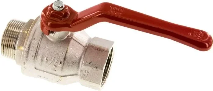 Vanne à bille en laiton, R 1-1/2&Prime; / Rp 1-1/2&Prime;, -0,9 à 30bars