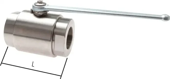 Vanne à bille haute pression, acier inoxydable, G 2″, 0 à 350bars