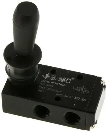 Vanne à levier manuel 3/2 voies, à cran, G 1/4&Prime;