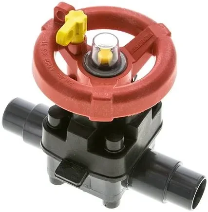 Vanne à membrane en PVC (manuelle) PVC / EPDM, raccord adhésif 25mm