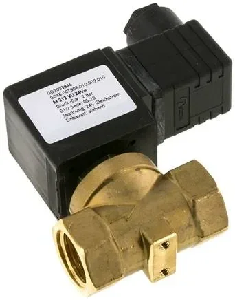 vanne à vide 2/2 voies (NC), G 1/2″, -0,9 à 2bar, 24 V=