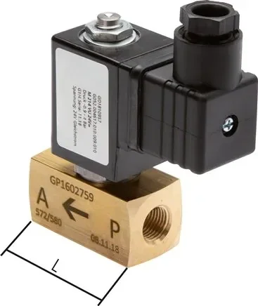 vanne à vide 2/2 voies (NC), G 1″, -0,9 à 1bar, 230 V AC