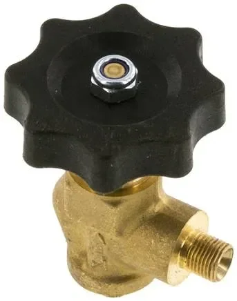 Vanne d’arrêt à bille, laiton, angle 90°, G 1/8″, PN 40