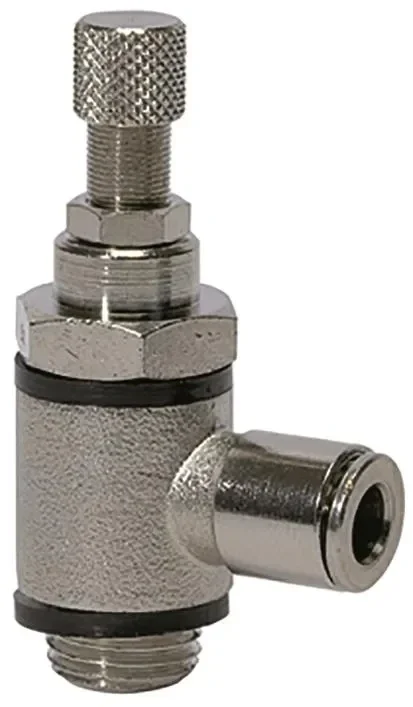 Vanne d’étranglement / G1/4 /bidirectionnel Raccordement connecteur / tête moletée 107007