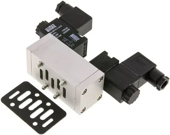 Vanne ISO (taille 1), vanne à impulsion 5/2 voies, 230 V AC