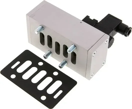 Vanne ISO (taille 3), rappel de ressort pneumatique 5/2, 24 V=