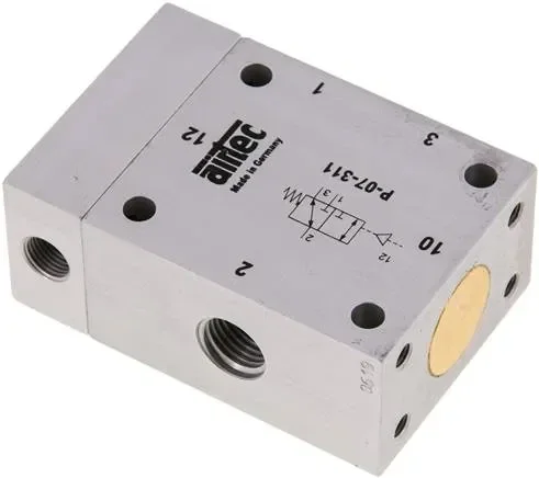 Vanne pneumatique 3/2 voies à ressort, G 1/4&Prime;, homologation ATEX
