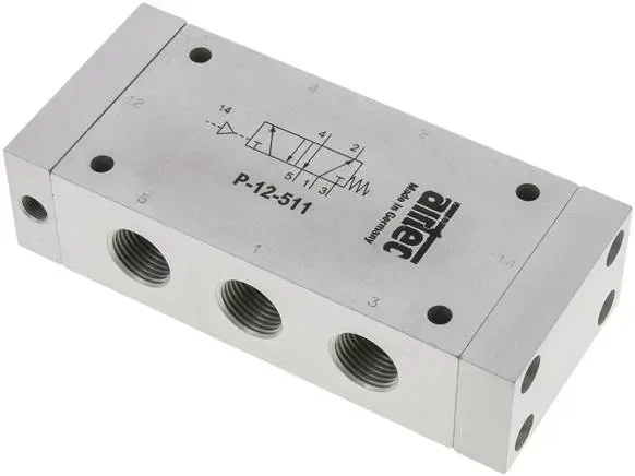 Vanne pneumatique 5/2 voies à ressort, G 1/2″, homologation ATEX
