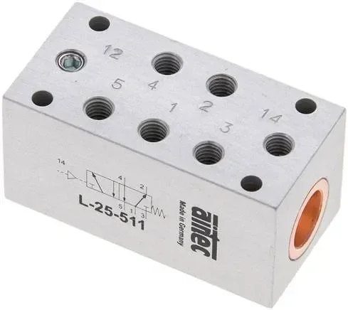 vanne pneumatique à 5/2 voies avec ressort, M 5