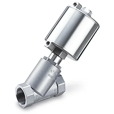Vanne pneumatique SMC, Siège d&rsquo;angle, Normalement fermé, filetage 3/4pouce, G