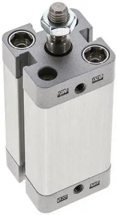 Vérin ISO 21287, double effet, piston 20mm, course 40mm, tige de piston AG