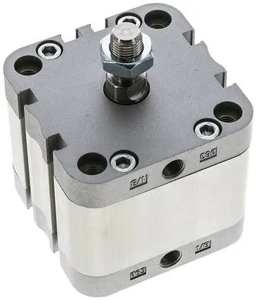 Vérin ISO 21287, double effet, piston 63mm, course 20mm, tige de piston AG