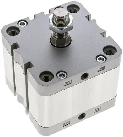 Vérin ISO 21287, double effet, piston 80mm, course 25mm, tige de piston AG