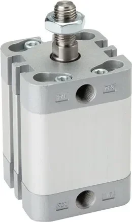 Vérin ISO 21287, simple paroi, piston 80mm, course 15mm, tige de piston AG