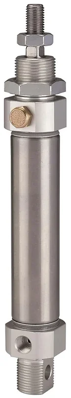 Vérin rond / simple effet / M5x0,8 ø piston 16 mm / longueur de course 100 mm 114958