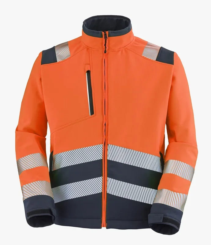 Veste haute visibilité Cepovett Safety 9S02 3042, Orange/bleu marine, taille S, Unisexe