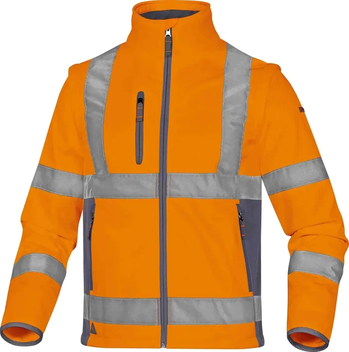 Veste haute visibilité Delta Plus, Orange, taille XXL, Unisexe