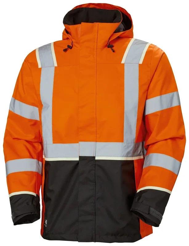 Veste haute visibilité Helly Hansen Respirant, Imperméable, Noir/Vert/Blanc/Jaune, taille 3XL, Unisexe