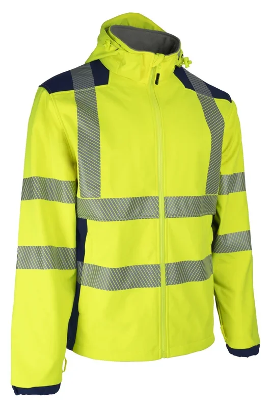 Veste Softshell haute visibilité Coverguard NEBULO, Jaune/Bleu marine, taille XXL, Unisexe