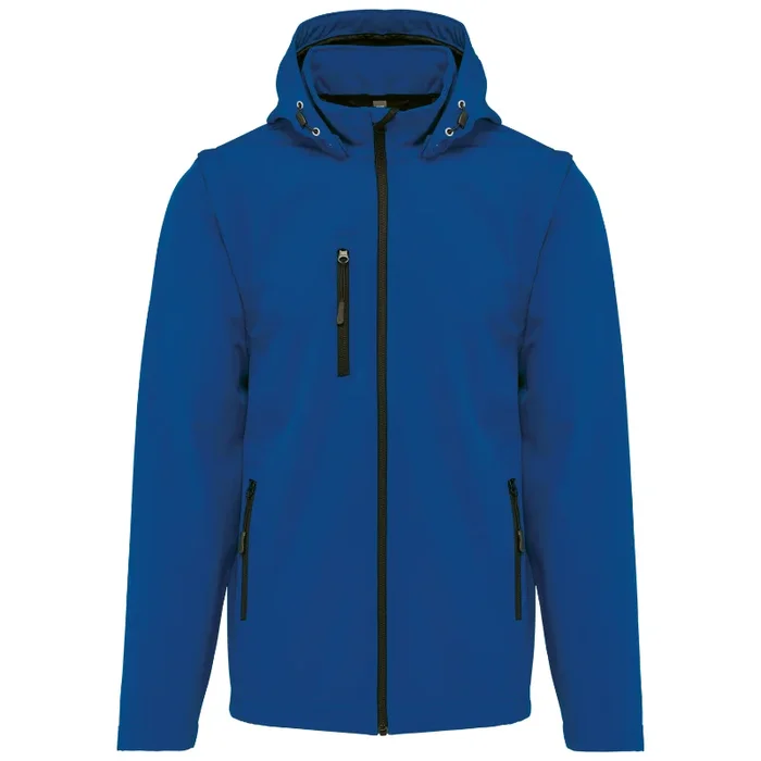 Veste Softshell unisexe K422 Kariban capuche et manches amovibles Dark Royal Blue