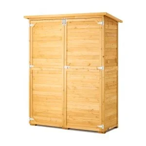 VEVOR Abri de Jardin Rangement d&rsquo;Outils en Bois Étanche 1400 x 600 x 1715 mm
