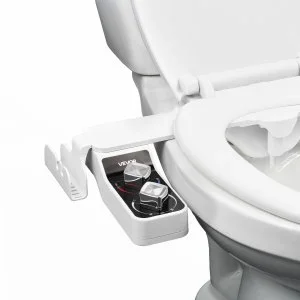 VEVOR Accessoire Bidet Toilette Doubles Buses Chaude et Froide Pression Réglable