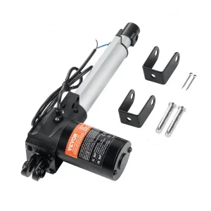 VEVOR Actionneur Linéaire 12 V, Actionneur de Mouvement Linéaire Robuste 150 mm 6000 N 5 mm/s avec Support de Montage et Protection IP44 pour Portes Électriques, Machines Industrielles, Navires, Cargo