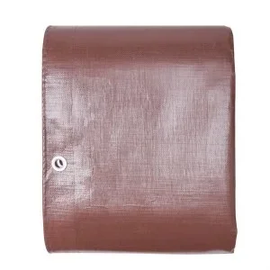 VEVOR Bache de Protection Extérieur 609,6 x 1219,2 cm Bâche Imperméable Polyéthylène 16 mils Résistant aux Déchirures, UV, Températures avec Œillets Renforcés pour Camion, Camping-car, Bateau, Marron