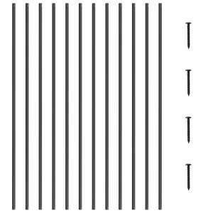 VEVOR Balustres en métal pour escalier broches en aluminium 1118 x 13 mm 11 PCS