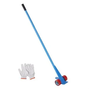 VEVOR Barre de Levier 4 T Lève Meuble Lourd à Roulettes Barre de Levage 152,4 cm Outil de Déménagement en Acier au Carbone Q235 avec Paire de Gants pour Soulever Palettes de Marchandises Charge Lourde