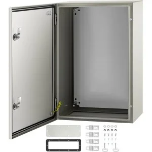 VEVOR – boîtier électrique en acier, boîtier électrique 61 x 40,6 x 25,4 cm, acier au carbone IP65