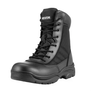 VEVOR Bottes Militaires Homme Tactiques Fermeture Éclair Pointure EU 42,5 Noir